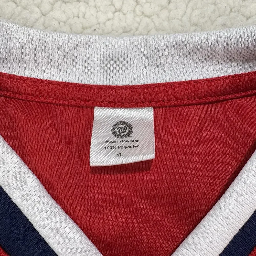 Washington‎ Nationals Youth MLB Franklin #16 Jersey Red Size YL Large